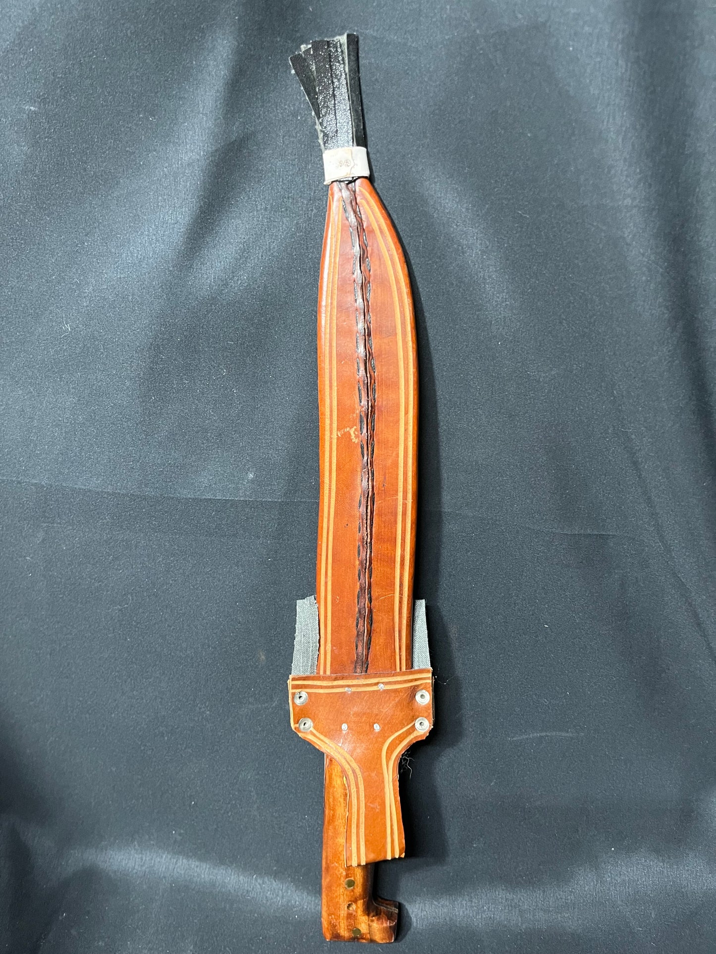 Hand Painted Imacasa Machete with South American Coat of Arms and Leather Sheath