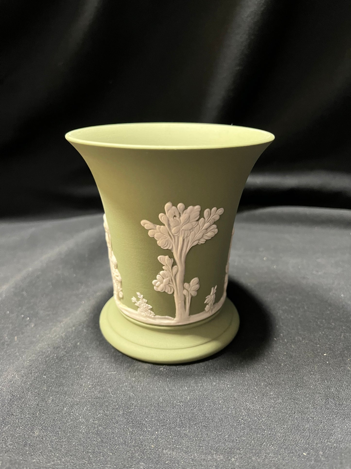 Wedgwood Jasperware Sage Green Vase Made in England
