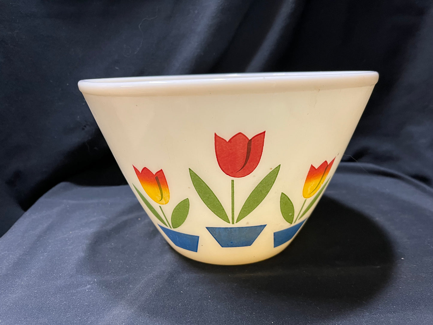Fire King Tulip Mixing Bowl - Large