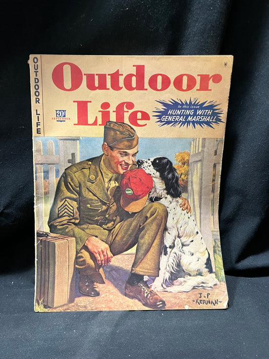 Outdoor Life Magazine September 1943 Vintage