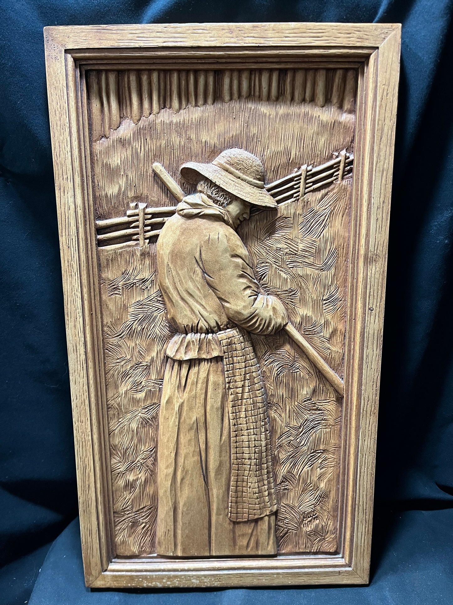 Carved Wooden Wall Hanging Made in Quebec - Woman