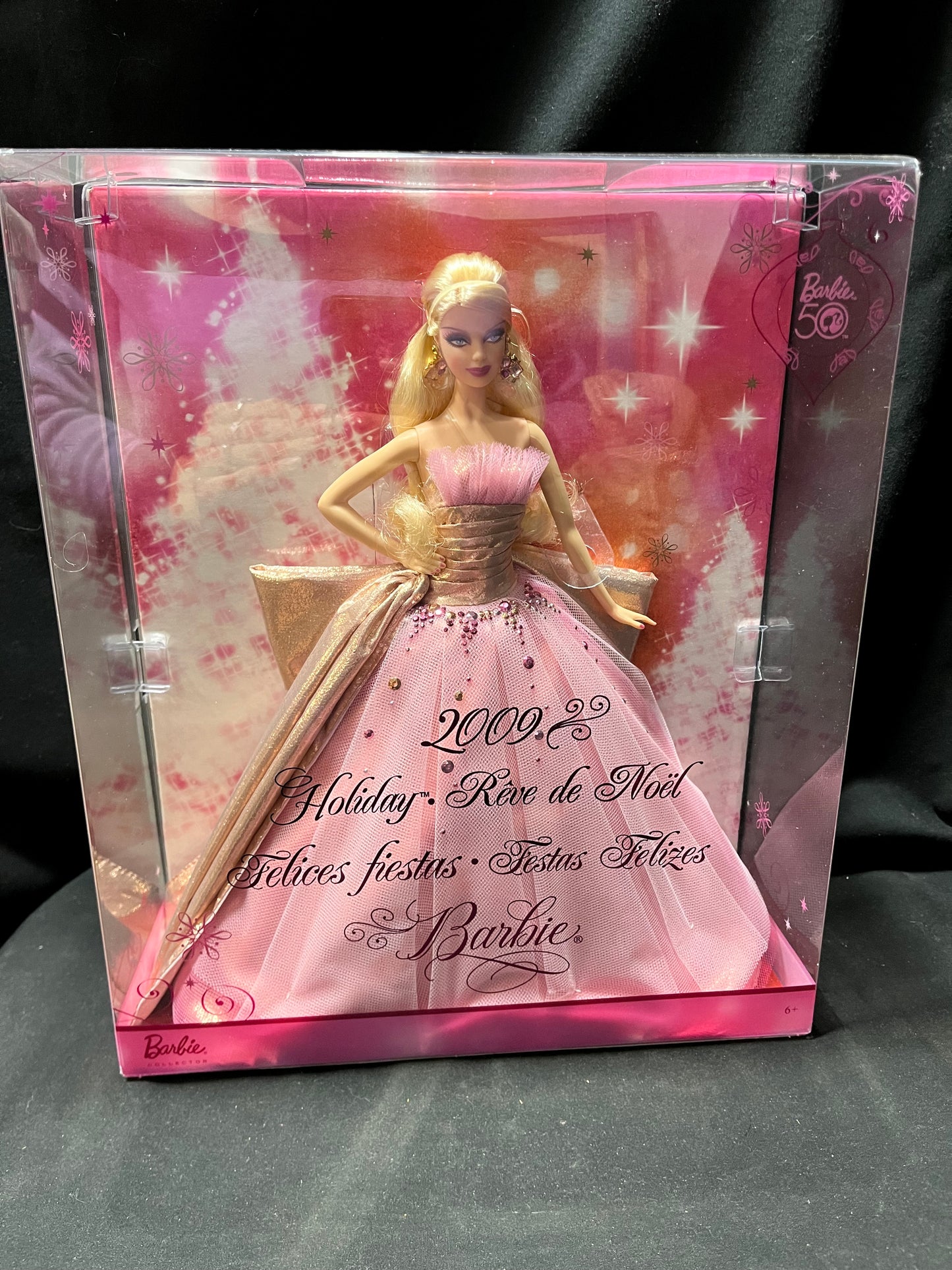 2009 Holiday Barbie Collectible Barbie Doll 50th