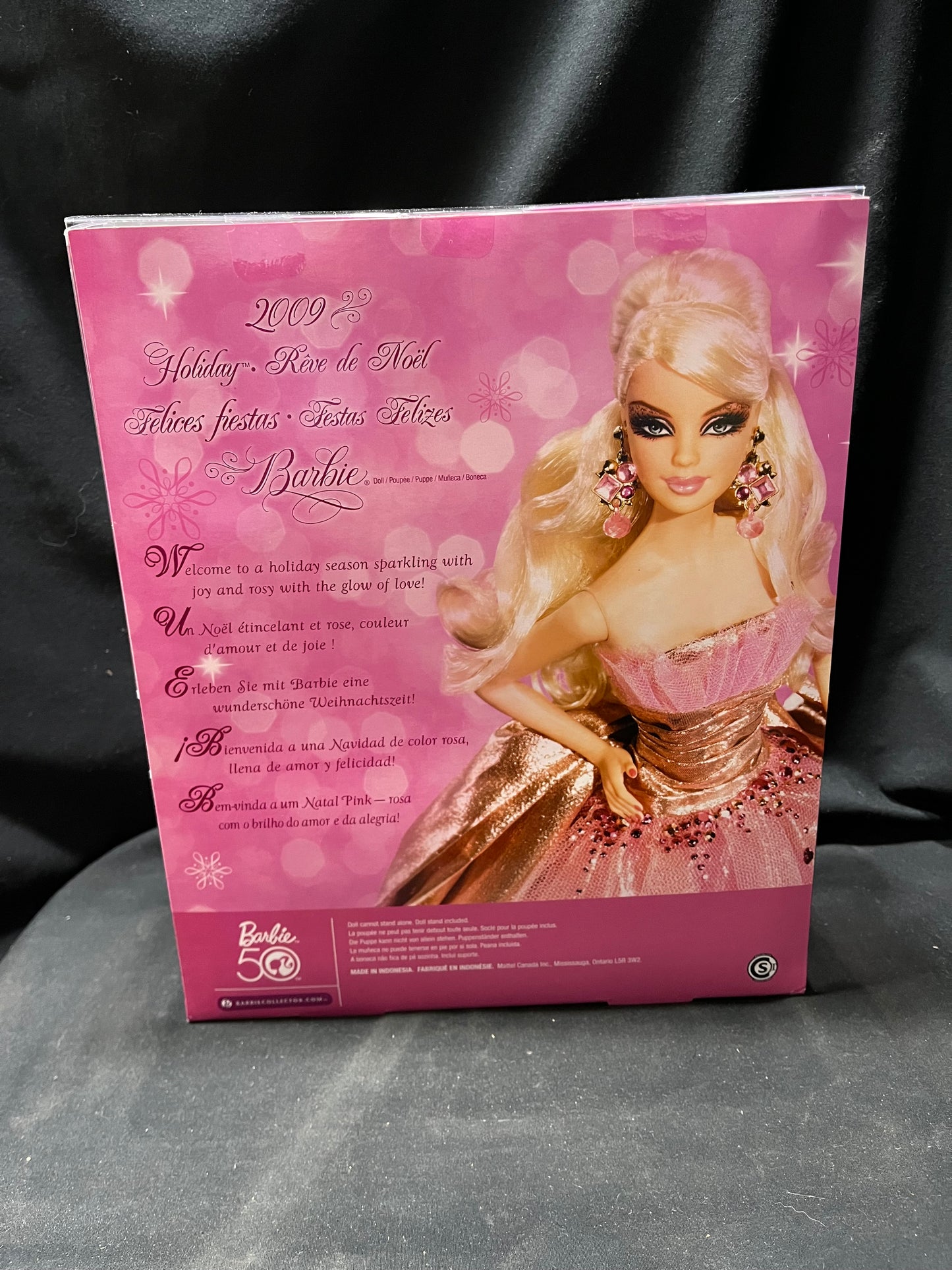 2009 Holiday Barbie Collectible Barbie Doll 50th