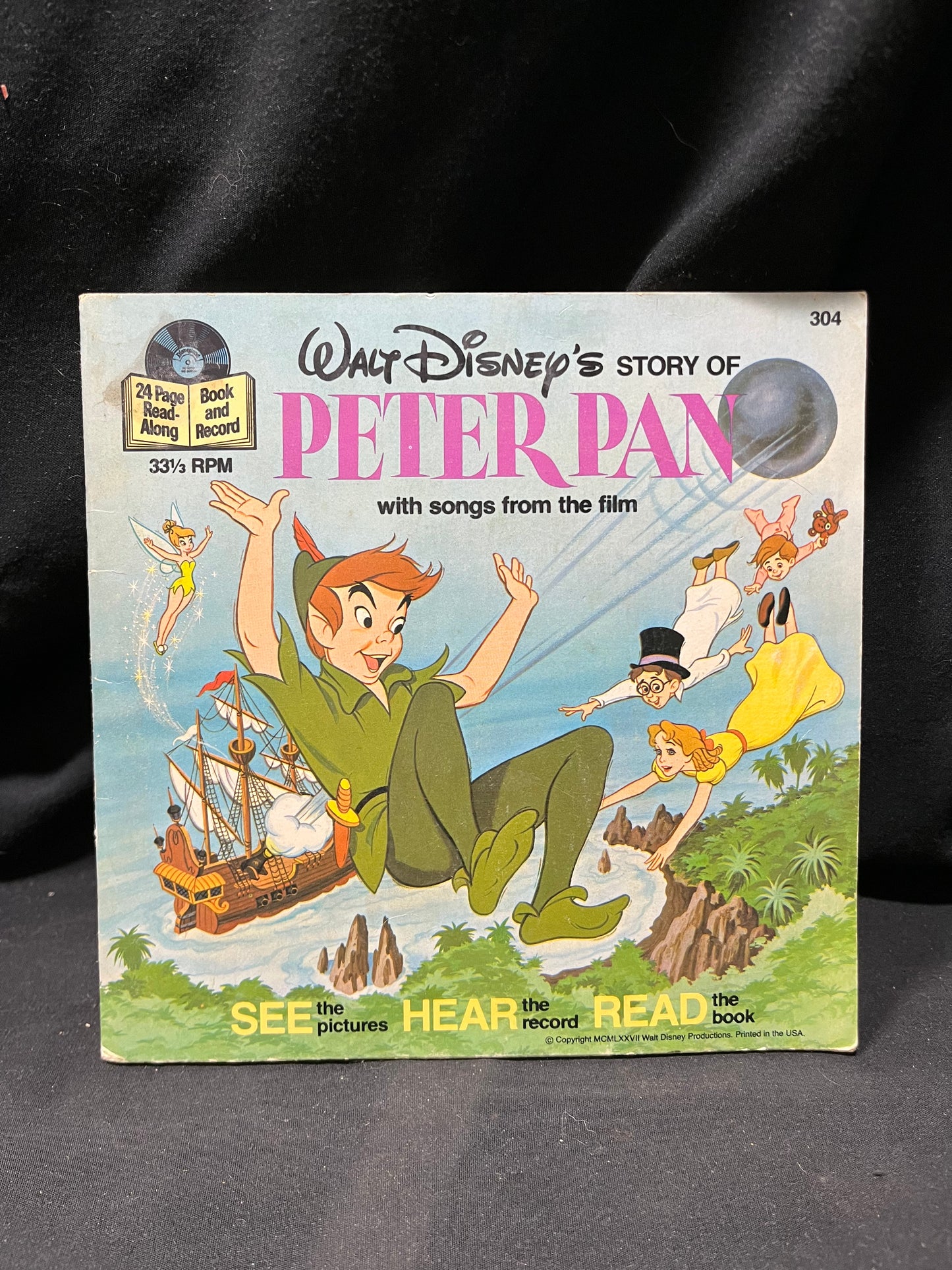 Walt Disney's Story of Peter Pan - Read Along Book and Record