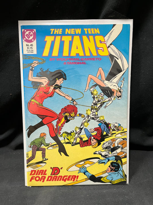 The New Teen Titans Comic Book No. 45 - Dial "D" For Danger!