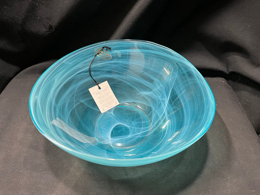 Akcam Turkish Glass Bowl Blue