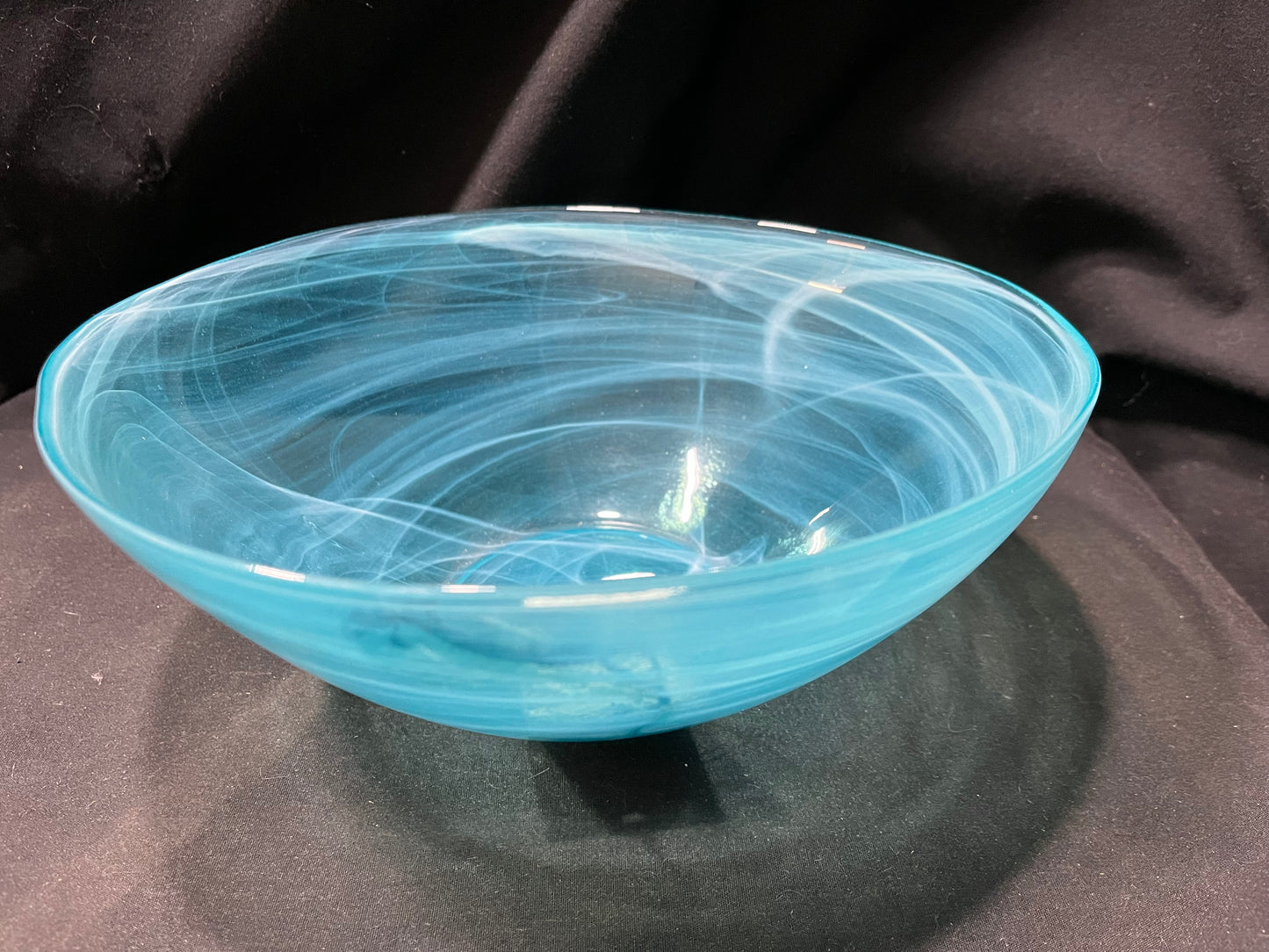 Akcam Turkish Glass Bowl Blue