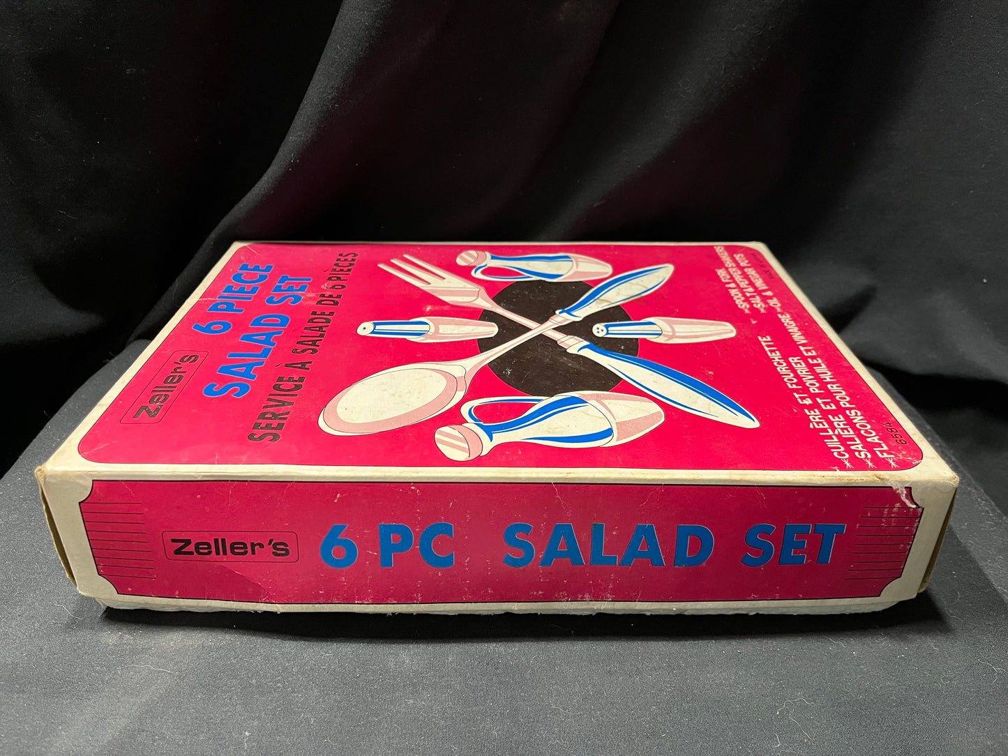 Zeller's Orange 6 Piece Salad Set Vintage