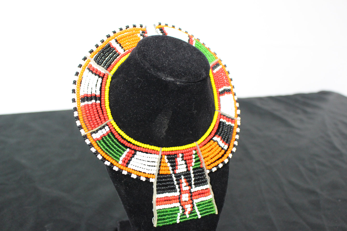 African Beaded Collar Necklace (02/C/10)
