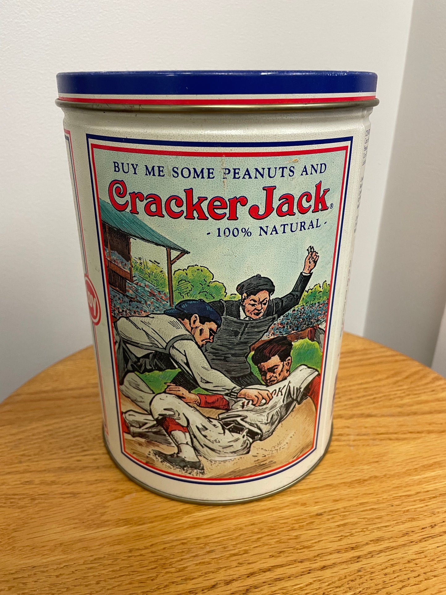 1990 Cracker Jack Tin
